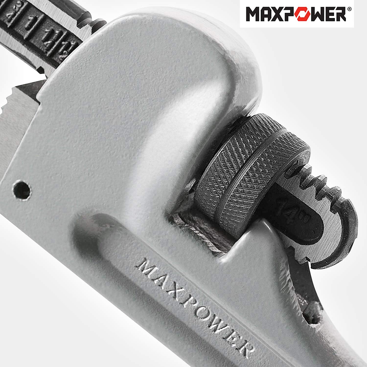 MAXPOWER lightweight aluminum body offers nearly 40% weight reduction.