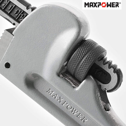 MAXPOWER lightweight aluminum body offers nearly 40% weight reduction.
