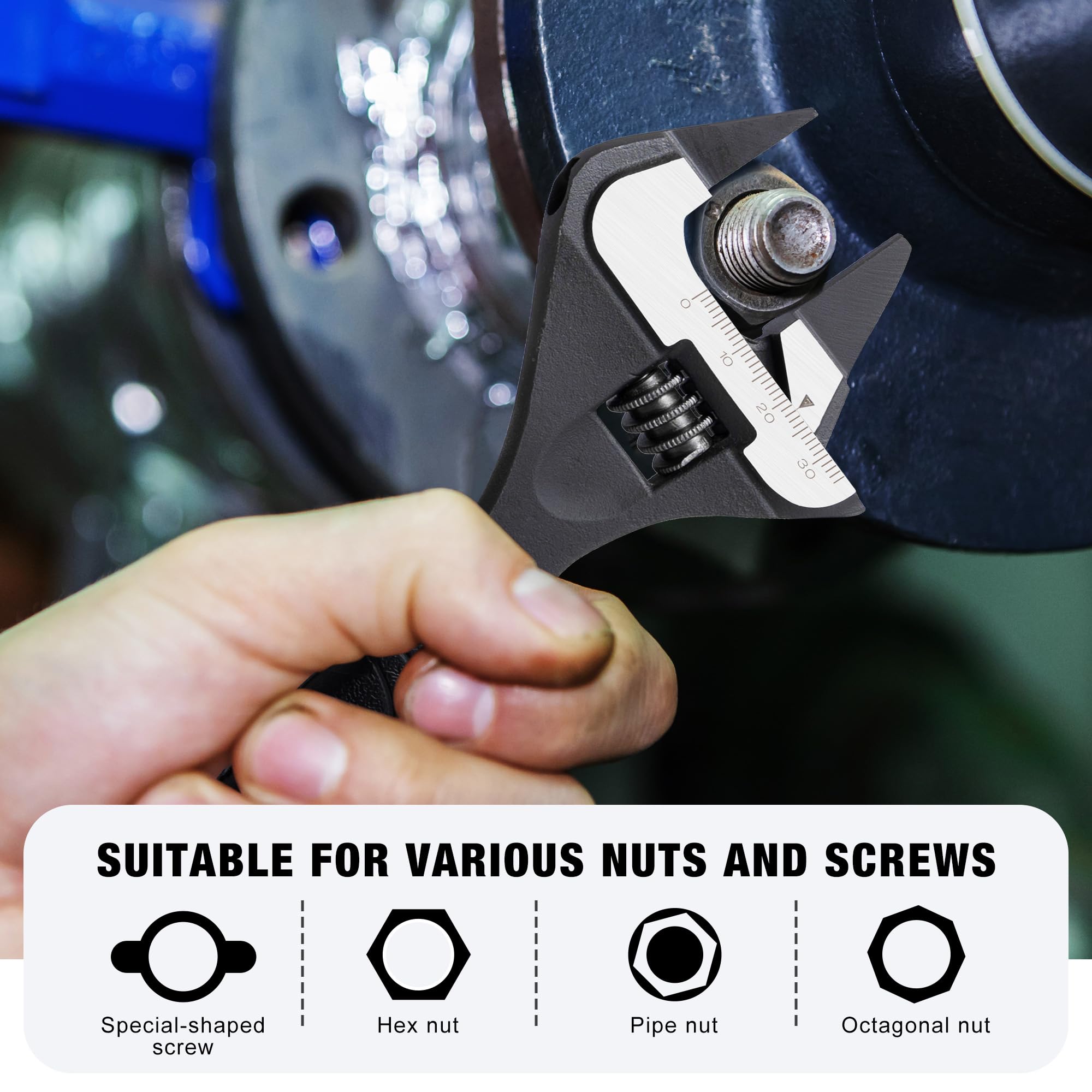 MAXPOWER non-slip soft grip handle reduces hand fatigue and improves control