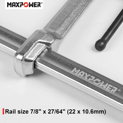 MAXPOWER pack of four welding clamps laid out for a project