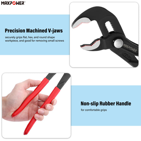 MAXPOWER Cr-V steel construction provides durable performance for DIY projects.