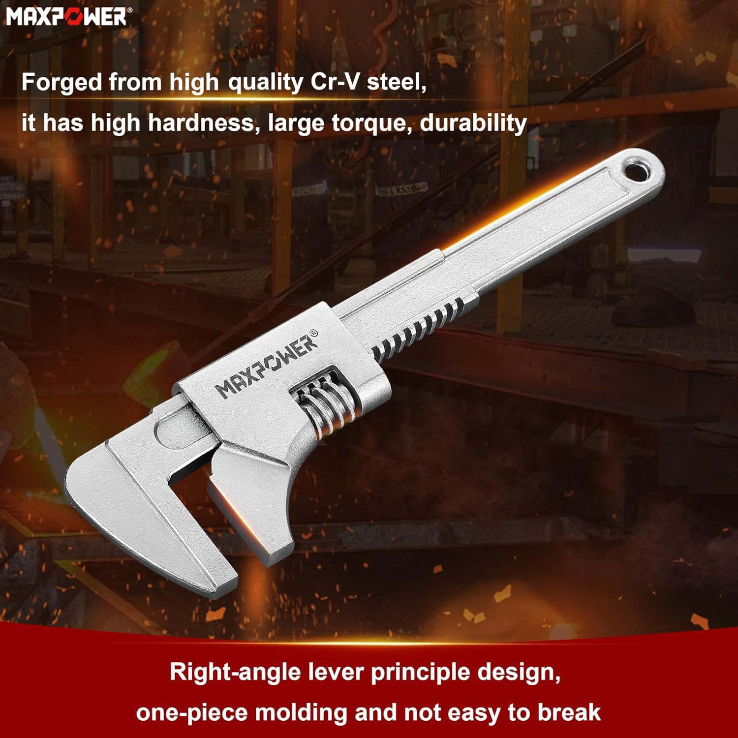 MAXPOWER turbine slideway for smooth, quick size adjustments