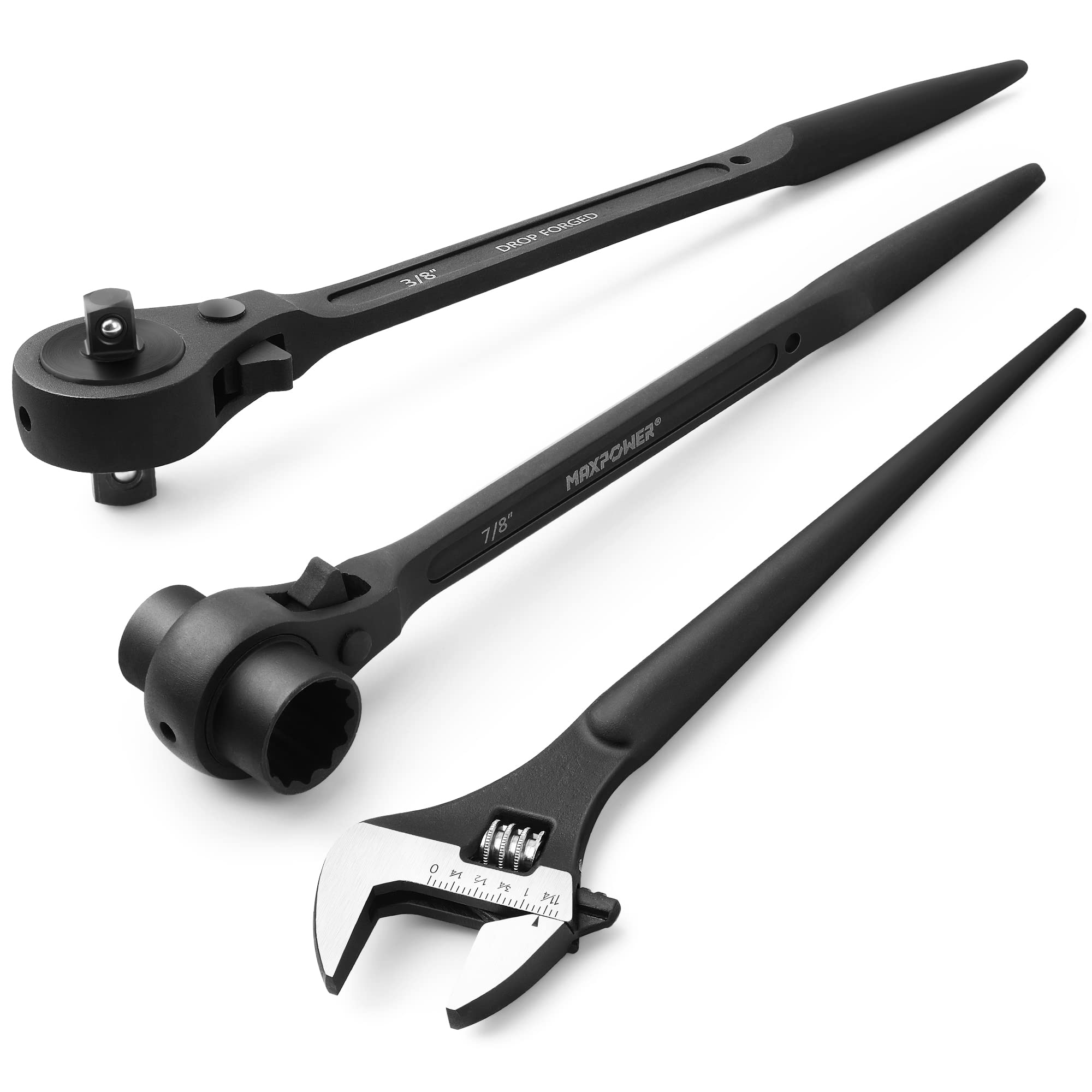 MAXPOWER professional-grade wrenches support demanding assembly projects