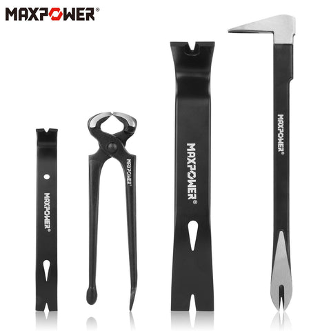 MAXPOWER pry bar set built from drop-forged alloy steel for durability