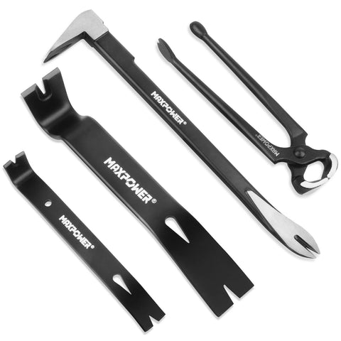 MAXPOWER 4-piece pry bar set ready for home and professional use