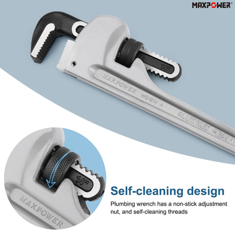 MAXPOWER replaceable hook jaw and spring extend tool life.