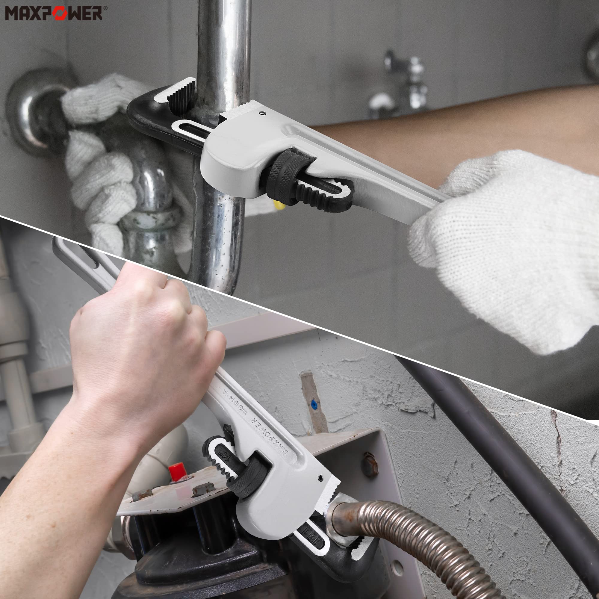 MAXPOWER self-cleaning threads ensure smooth adjustments under tough conditions.