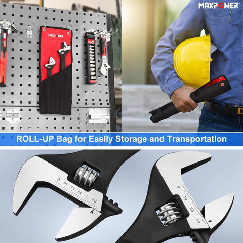 MAXPOWER spud wrenches are durable for ironworkers and plumbers in tough jobs.