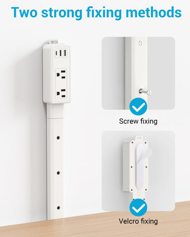 Maxsure Outlet Extender Stick demonstrates 360 degree rotation for adaptive cord routing.