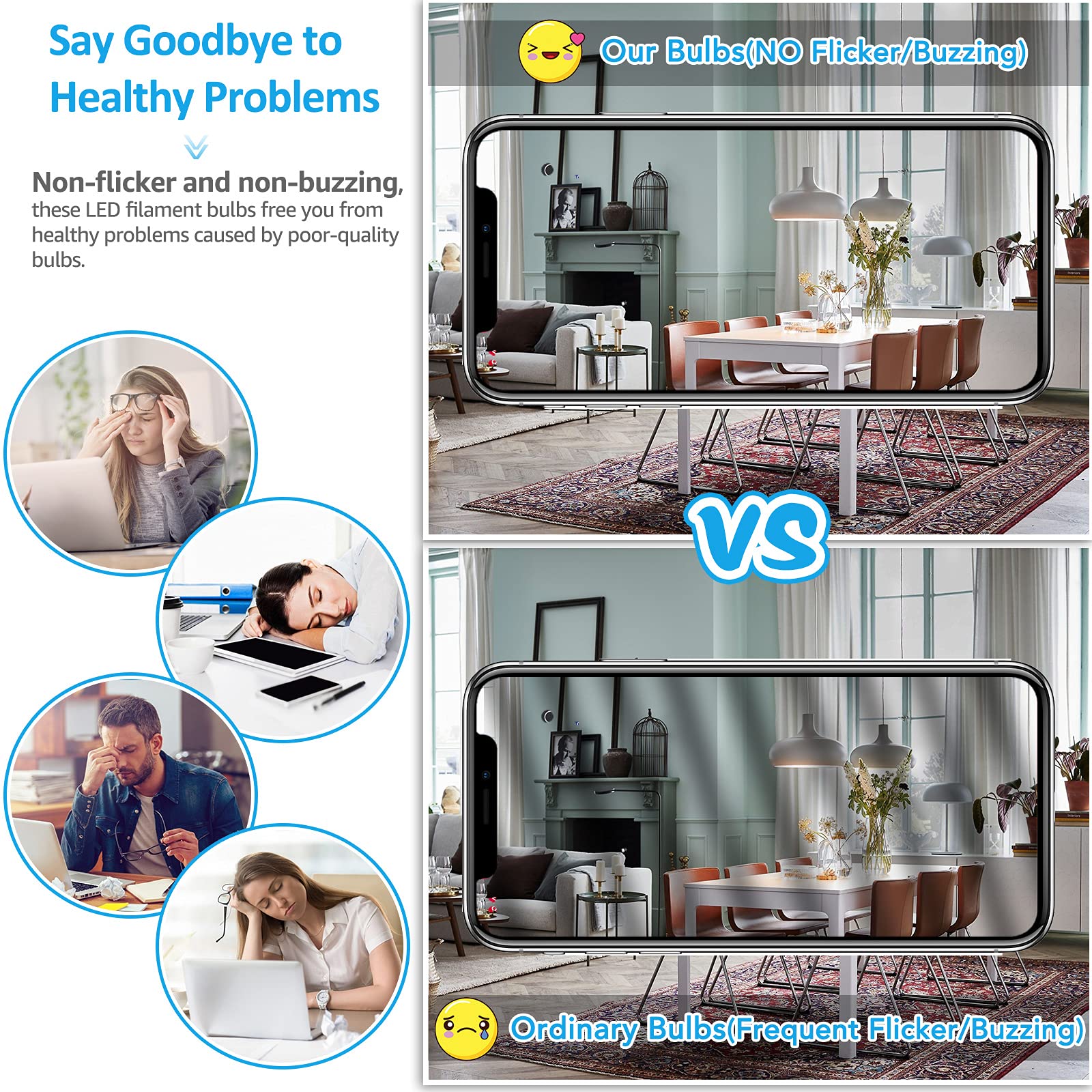 MAXvolador 360-degree beam ensures broad room illumination.