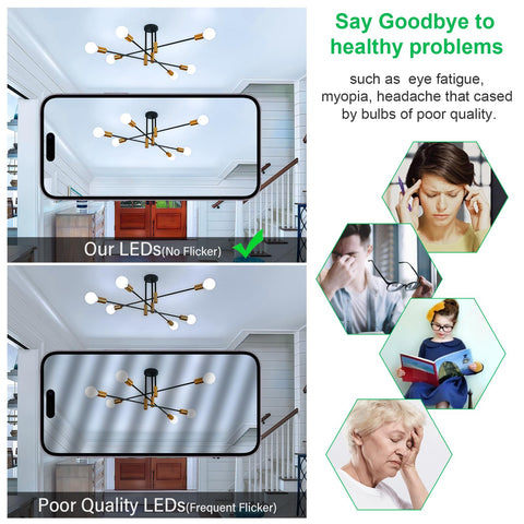 MAXvolador A19 LED bulb ideal for kitchens and workspaces needing crisp light.