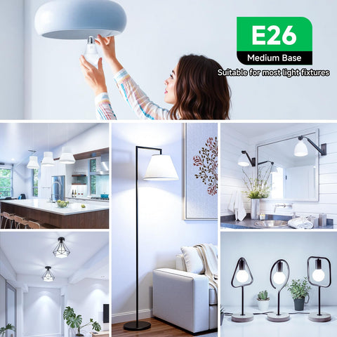 MAXvolador A19 LED bulb UV-free materials for safe indoor use.
