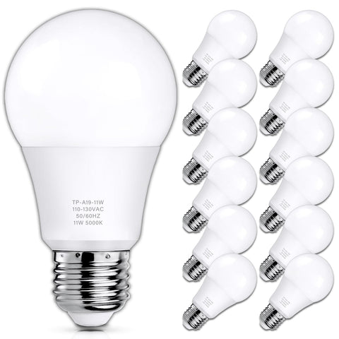 MAXvolador A19 LED bulbs deliver daylight 5000K brightness for vivid living spaces.