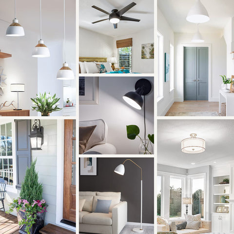 MAXvolador A21 LED bulb in living room demonstrating bright, natural light