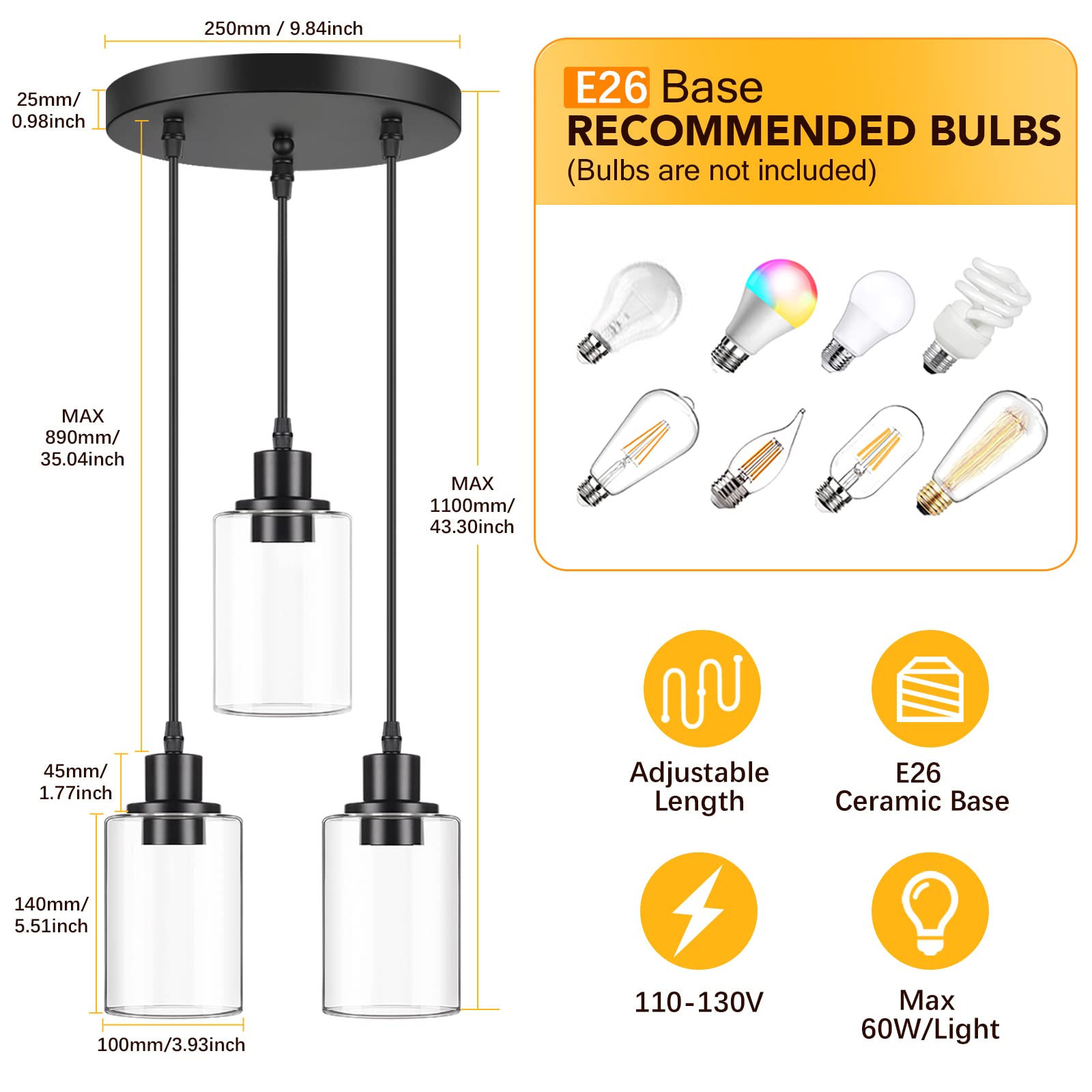 MAXvolador black pendant light with matte finish for dramatic contrast