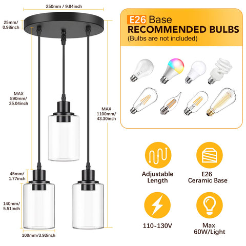 MAXvolador black pendant light with matte finish for dramatic contrast