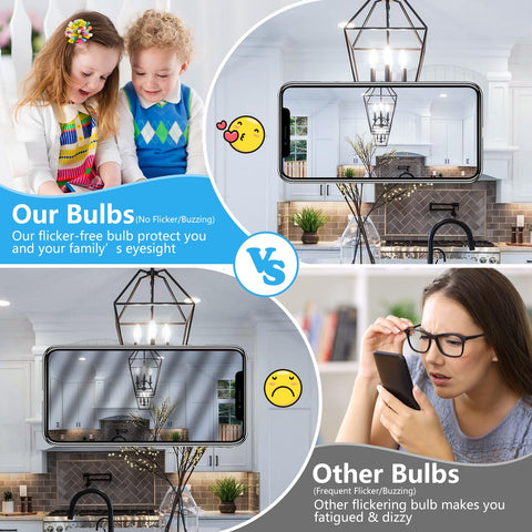 MAXvolador dimmable bulb works with most dimmers for smooth lighting