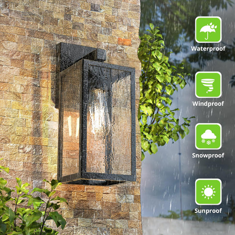 MAXvolador exterior lights compatible with E26 base bulbs for versatile brightness.
