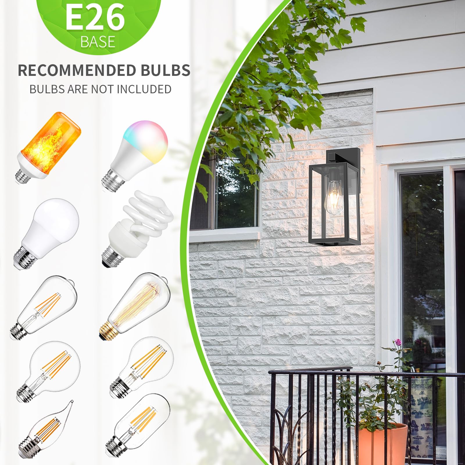 MAXvolador front-door lantern anti-rust finish preserves curb appeal over time.