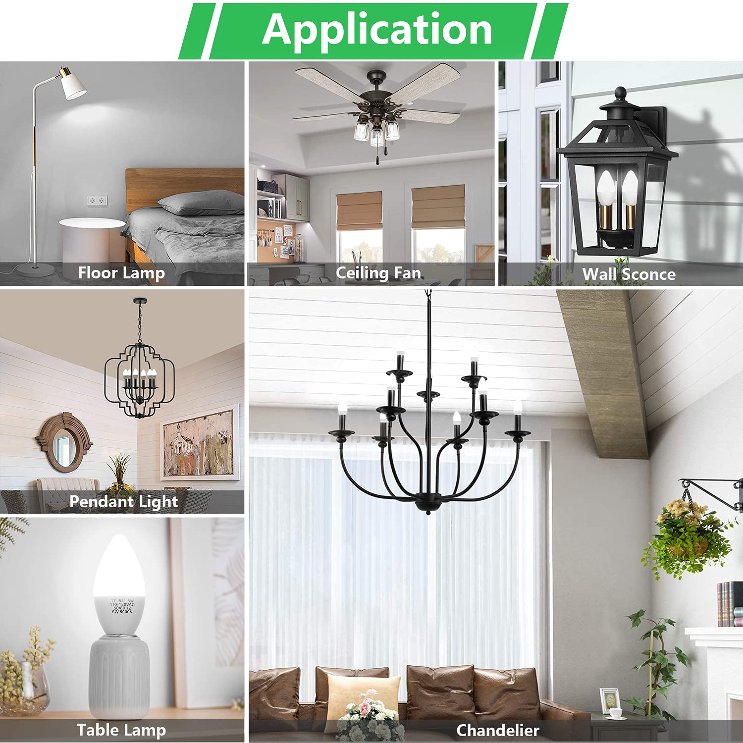 MAXvolador frosted torpedo B11 shape bulb ideal for decorative fixtures