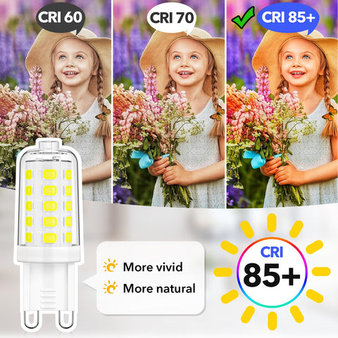 MAXvolador G9 LED bulb ideal for chandeliers and vanities.