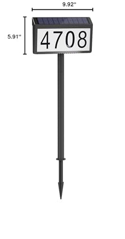 MAXvolador large-number visibility helps guests and deliveries at night.