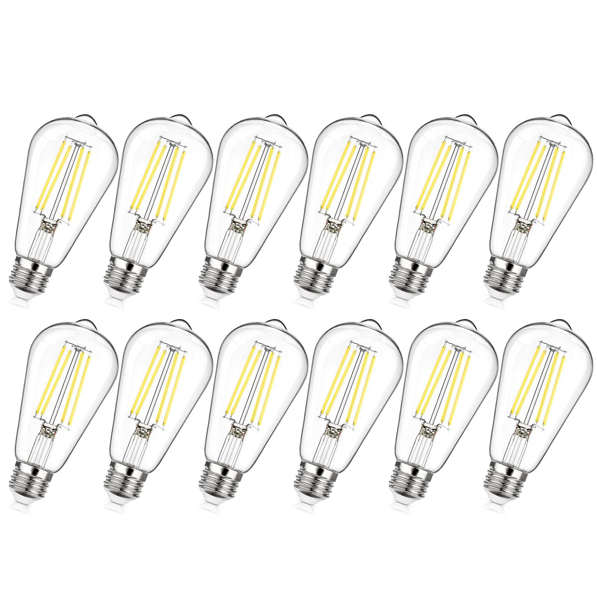 MAXvolador vintage LED Edison bulb 60W-equivalent for chandeliers with bright, efficient light.