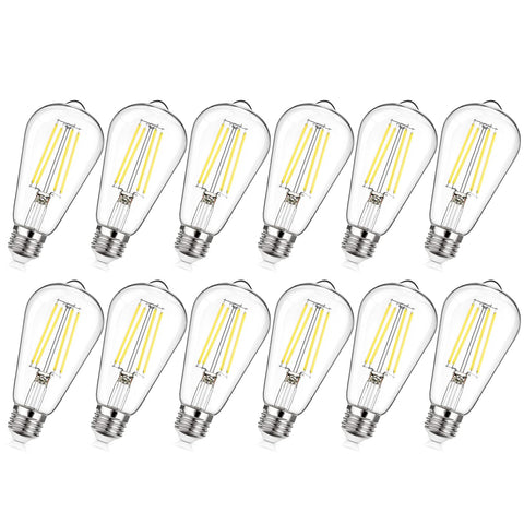 MAXvolador vintage LED Edison bulb 60W-equivalent for chandeliers with bright, efficient light.