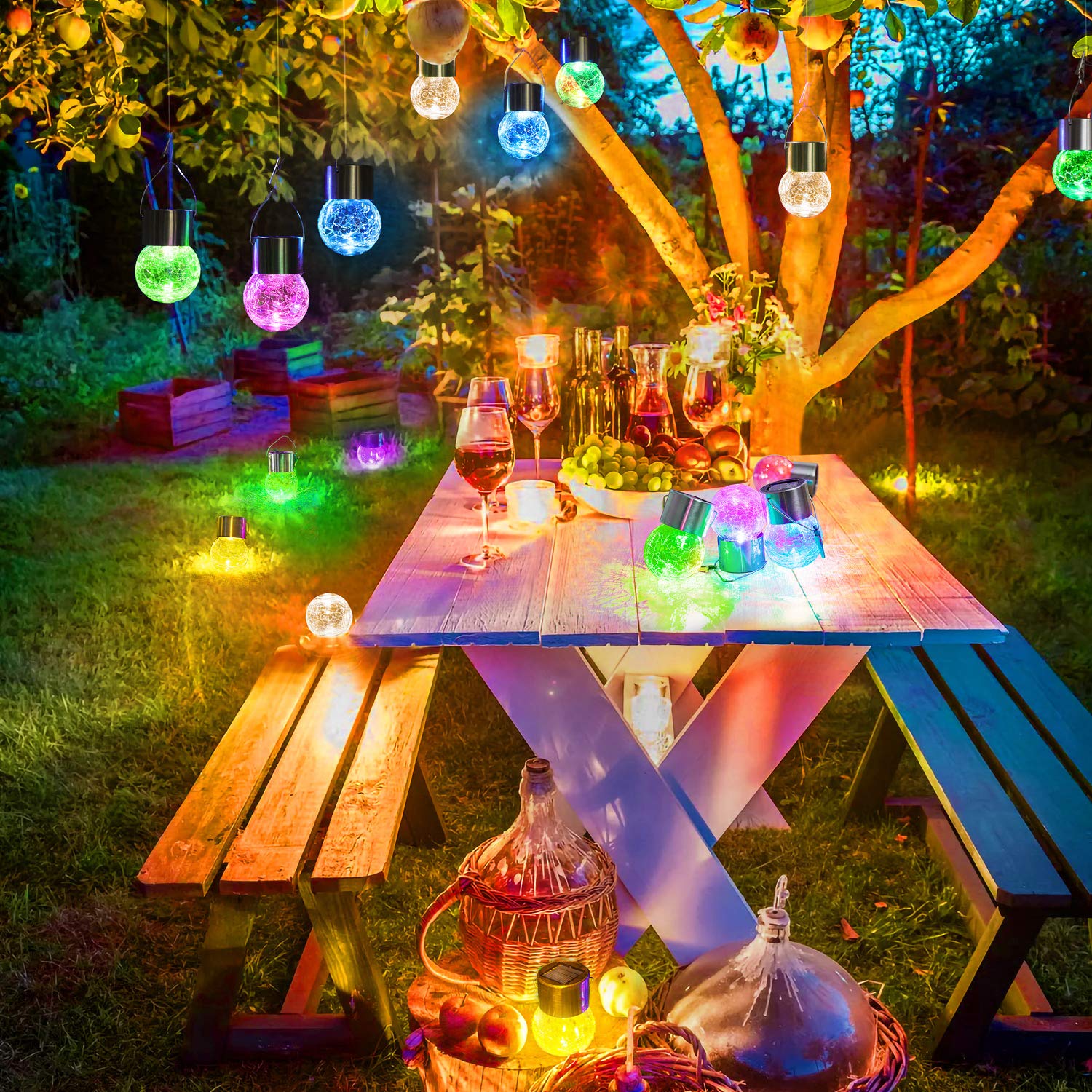 MAXvolador weatherproof solar lights withstand rain and snow