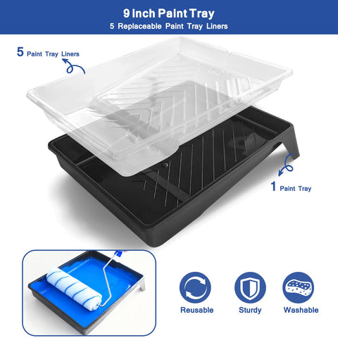 MAXWAVE 9-inch microfiber roller cover for lint-free finish.