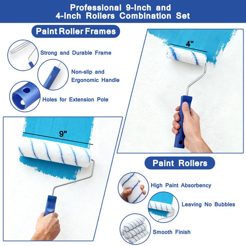 MAXWAVE 9-inch roller frame for smooth wall coverage.