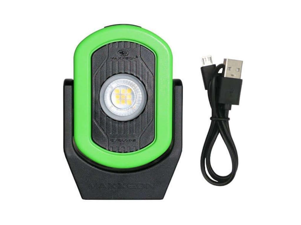 Maxxeon Workstar 811 Cyclops rechargeable work light for versatile task lighting on job sites