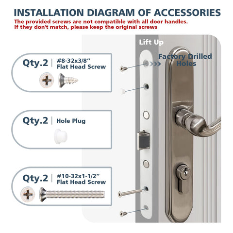 2-point locking adds strength for enhanced security.