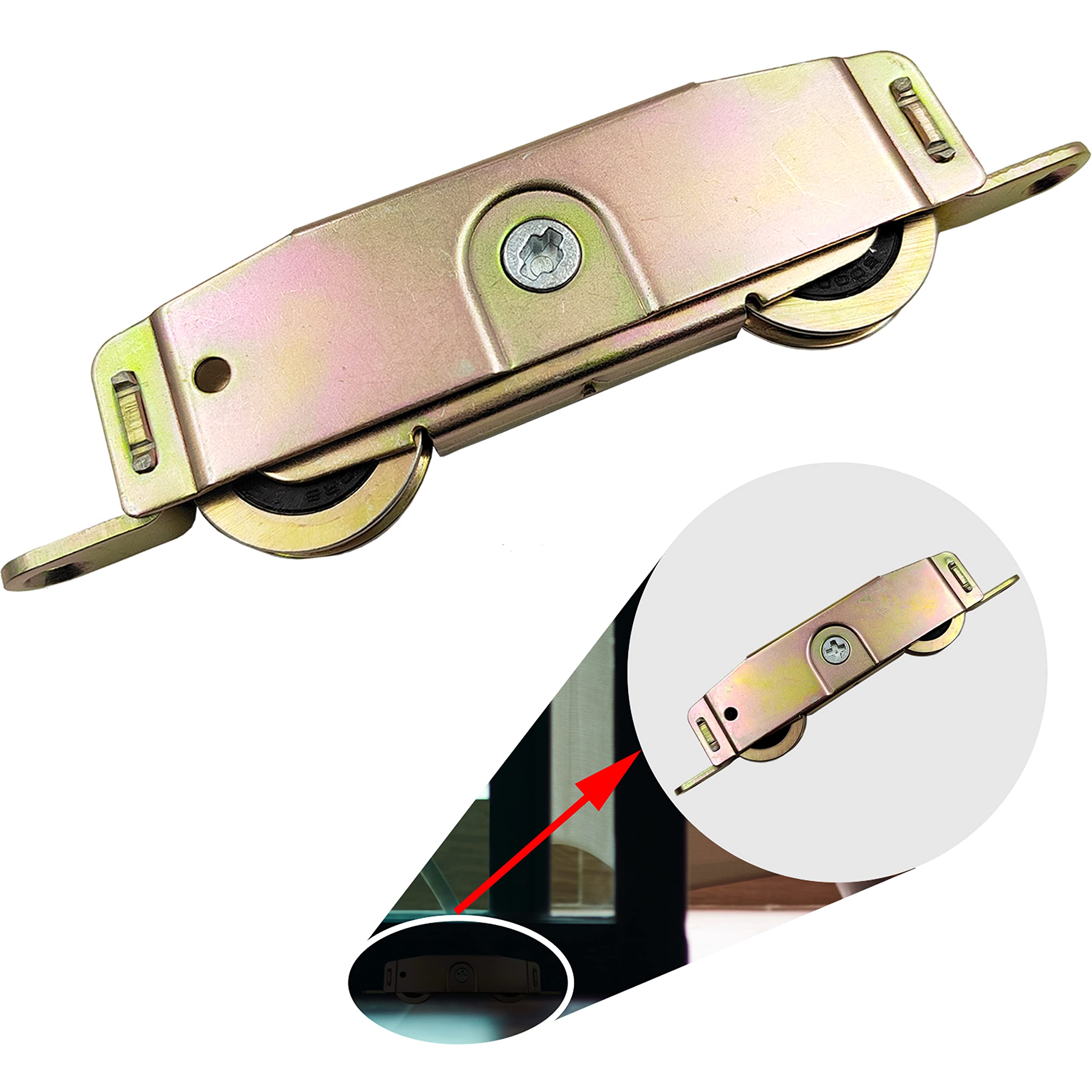 MaxxGeek 1-1/4-inch rollers provide reliable weight handling for smooth operation