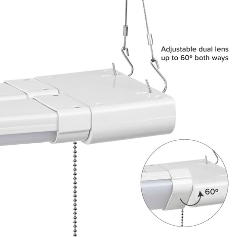 Maxxima 2ft LED shop light durable aluminum body for long-lasting workshop use