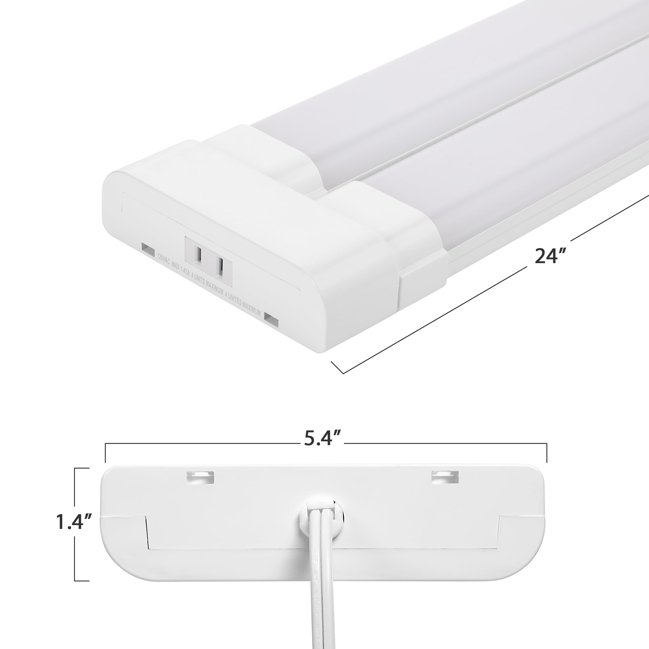 Maxxima 2ft LED shop light in a garage setting delivers bright, practical illumination