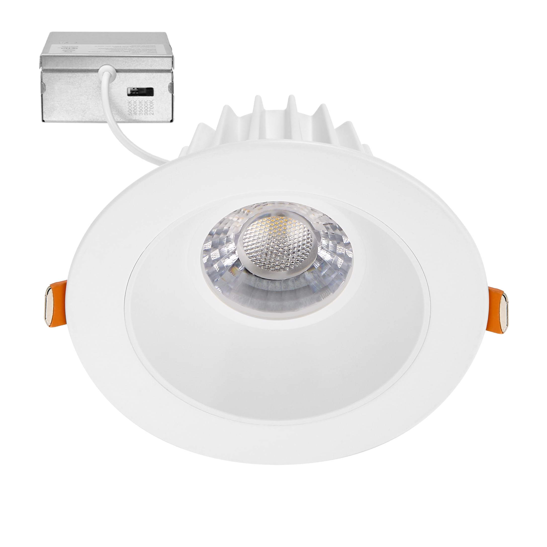 Maxxima 4-inch ultra-thin downlight with anti-glare lighting for comfortable rooms.