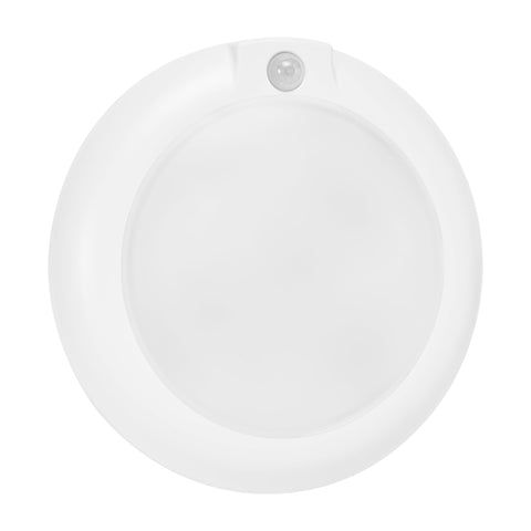 Maxxima 600 lumens, 3000K warm white LED brightens closets and hallways.