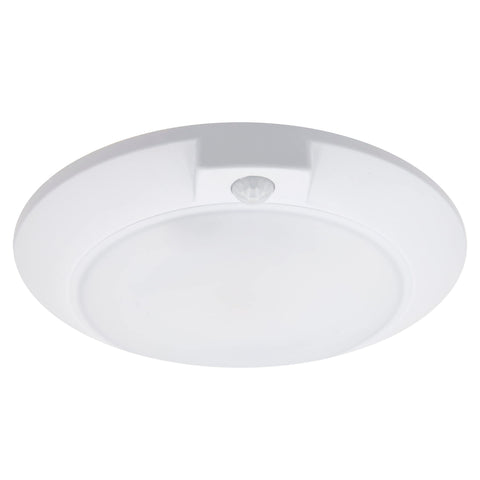 Maxxima 6in round motion sensor light ceiling mounted for hands-free illumination.