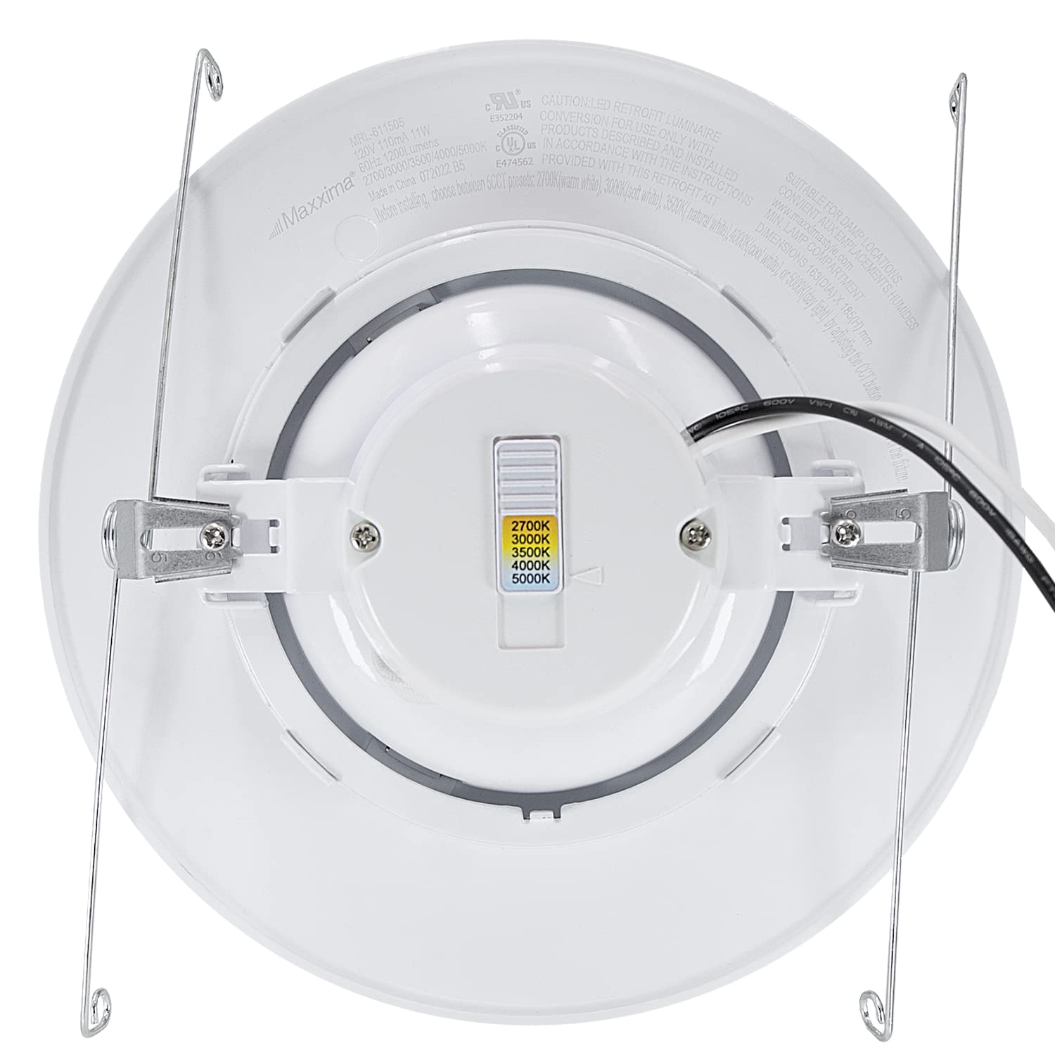 Maxxima 2700K–5000K range supports adaptable task lighting.