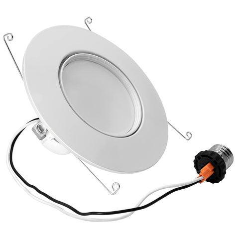 Maxxima damp-rated luminaire suited for indoor kitchens and baths.