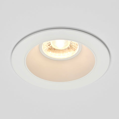 Maxxima deep-recessed downlight trim for a traditional look.