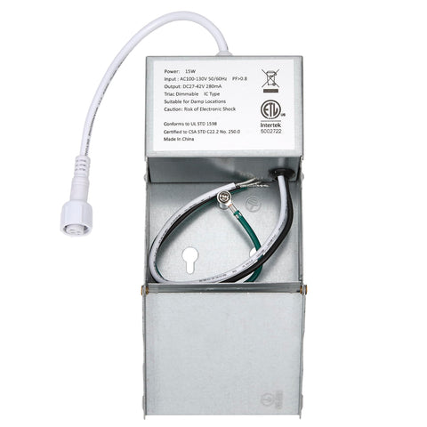 Maxxima dimmable LED downlight compatible with standard dimmers.