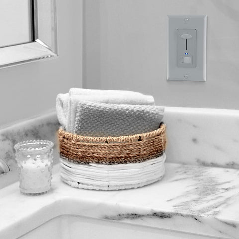 Maxxima dimmer features blue LED indicator shows when the load is off