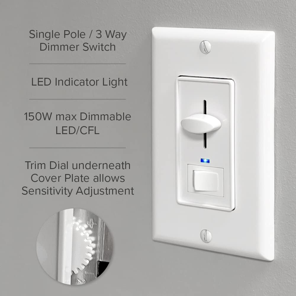 Maxxima dimmer compatible with LED and CFL dimmable lamps