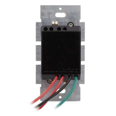 Gray wall plate included with Maxxima dimmer for a clean installation