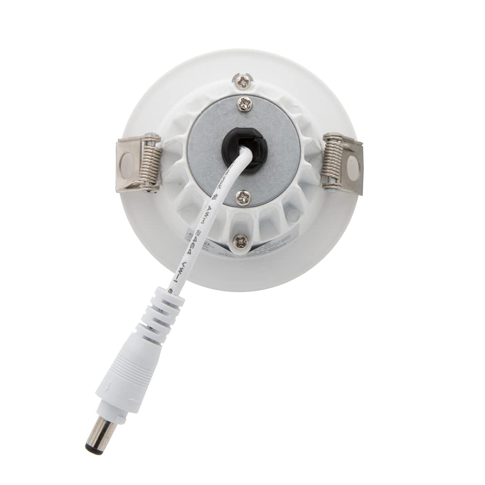 Maxxima easy-install junction-box design simplifies ceiling installation.