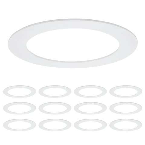 Maxxima goof rings show outer diameter 8.6 inches for recessed lights