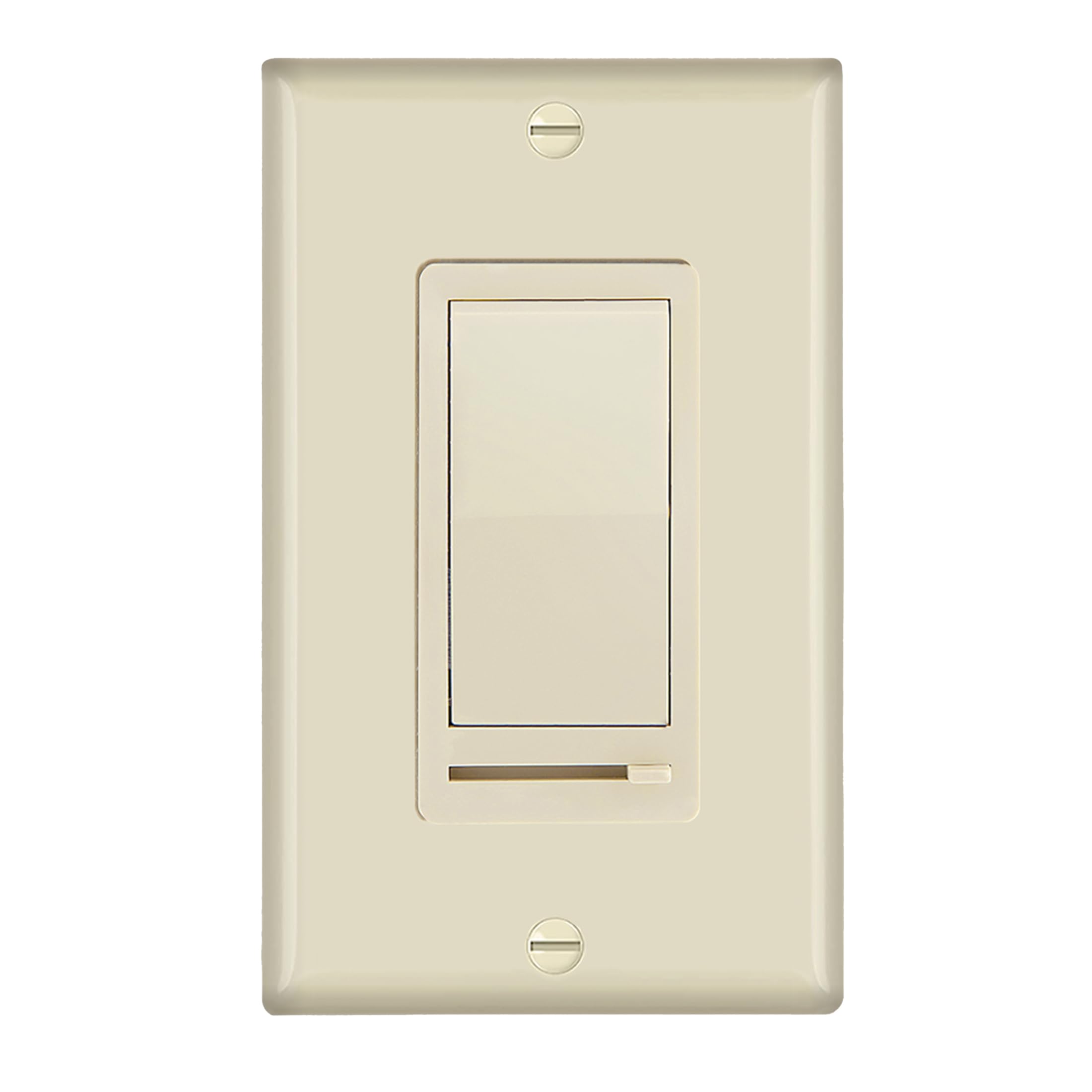 Maxxima ivory wall plate with screws for a clean installation