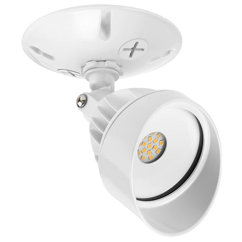 Maxxima adjustable-head flood light highlights driveways.